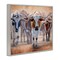 Stupell Industries Trotting Longhorn Cattle Framed Giclee, design by James Corwin